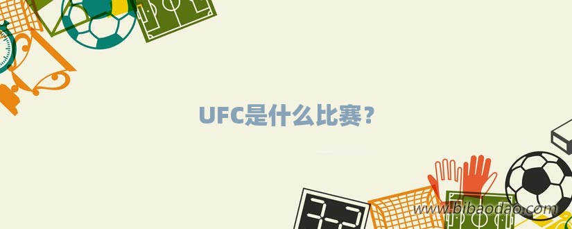 UFC是什么比赛？